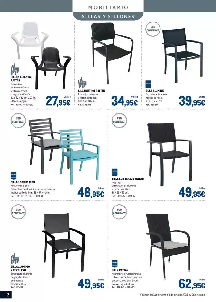 Catálogo de Especial Terrazas Canarias 13 de marzo al 1 de junio 2025 - Página 12