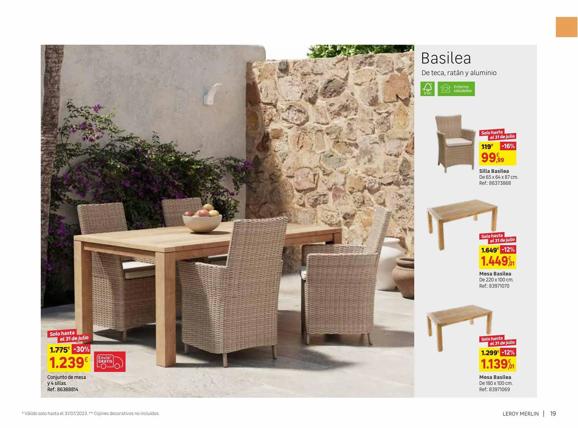 Catálogo de Folleto Leroy Merlin 9 de junio al 31 de julio 2023 - Página 19