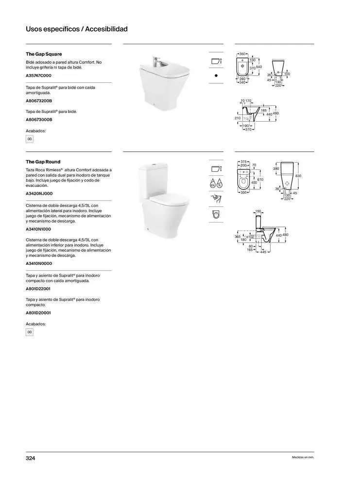 Catálogo de Colecciones de Baño, Muebles y Accesorios 9 de enero al 31 de diciembre 2025 - Página 326