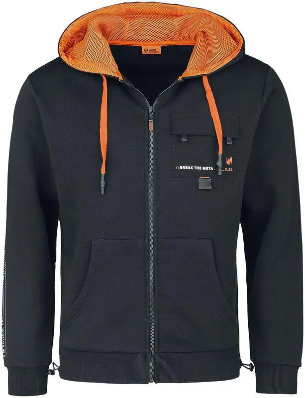 Break the meta | Felpa jogging | nero/arancione | LEC