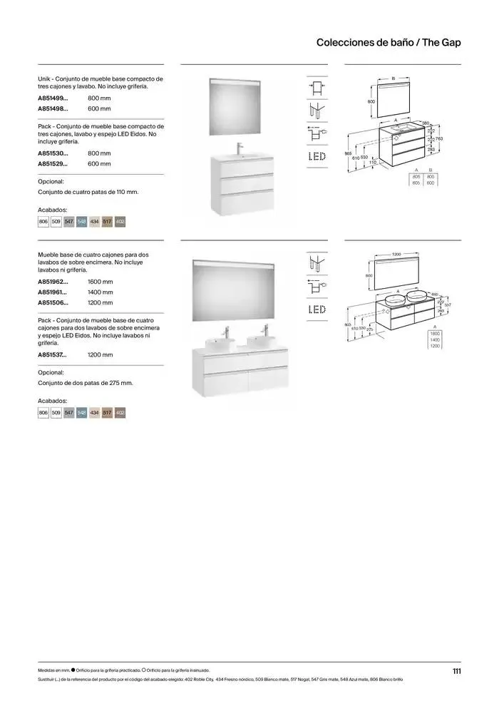 Catálogo de Colecciones de Baño, Muebles y Accesorios 9 de enero al 31 de diciembre 2025 - Página 113