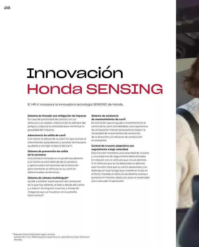 Catálogo de Catálogo HR-V e:HEV 6 de marzo al 30 de junio 2025 - Página 28
