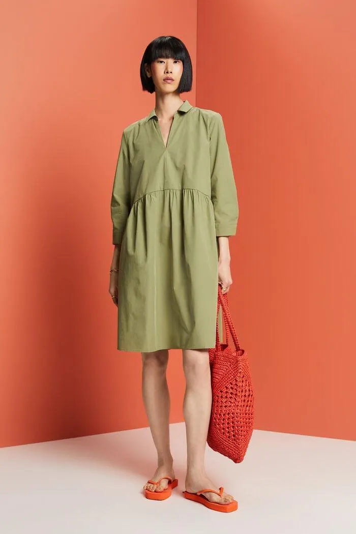 Vestido de línea en A de algodón ecológico