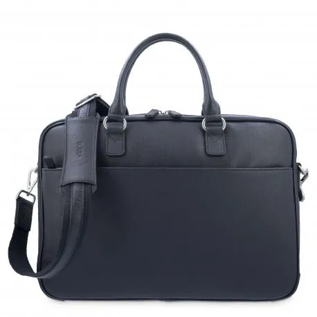 Bolso carpeta unisex en piel vacuno box azul-El Potro