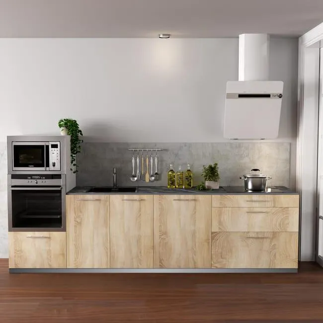 Cocina en kit Delinia iD Mod. Arizona roble mate 3.00 m