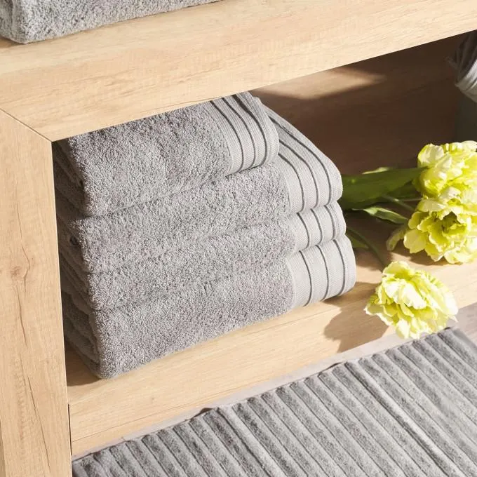 Toalla algodón cardado - Basic LMQ Gris