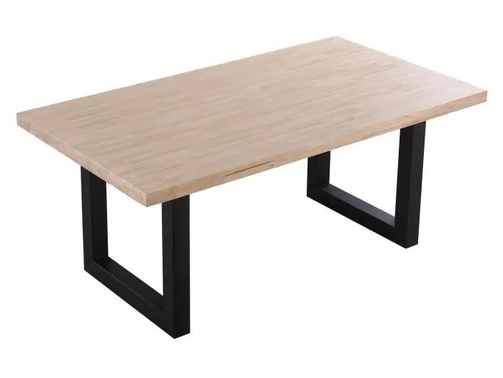 Mesa comedor fija roble nordish y negro