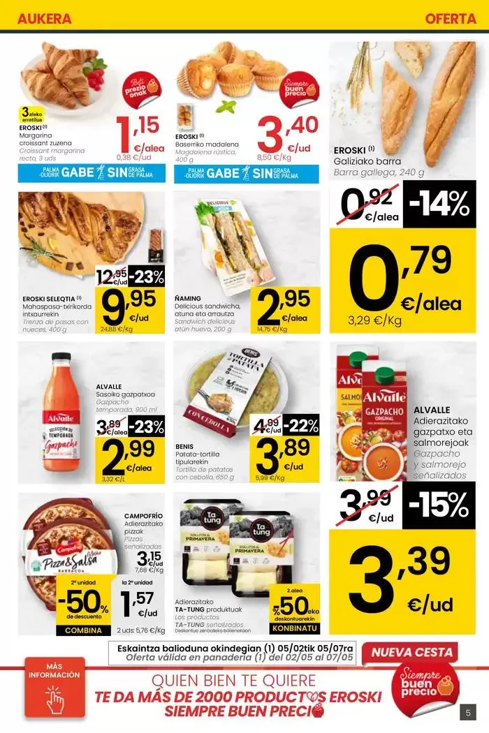 Catálogo de AUKERA OFERTA EROSKI CENTER 2 de mayo al 13 de mayo 2025 - Página 5