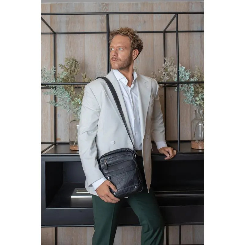Bolso Bandolera hombre en color negro - Berlín