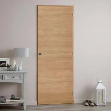 Puerta exmoor melamina roble izquierda 203 x 62,5 cm