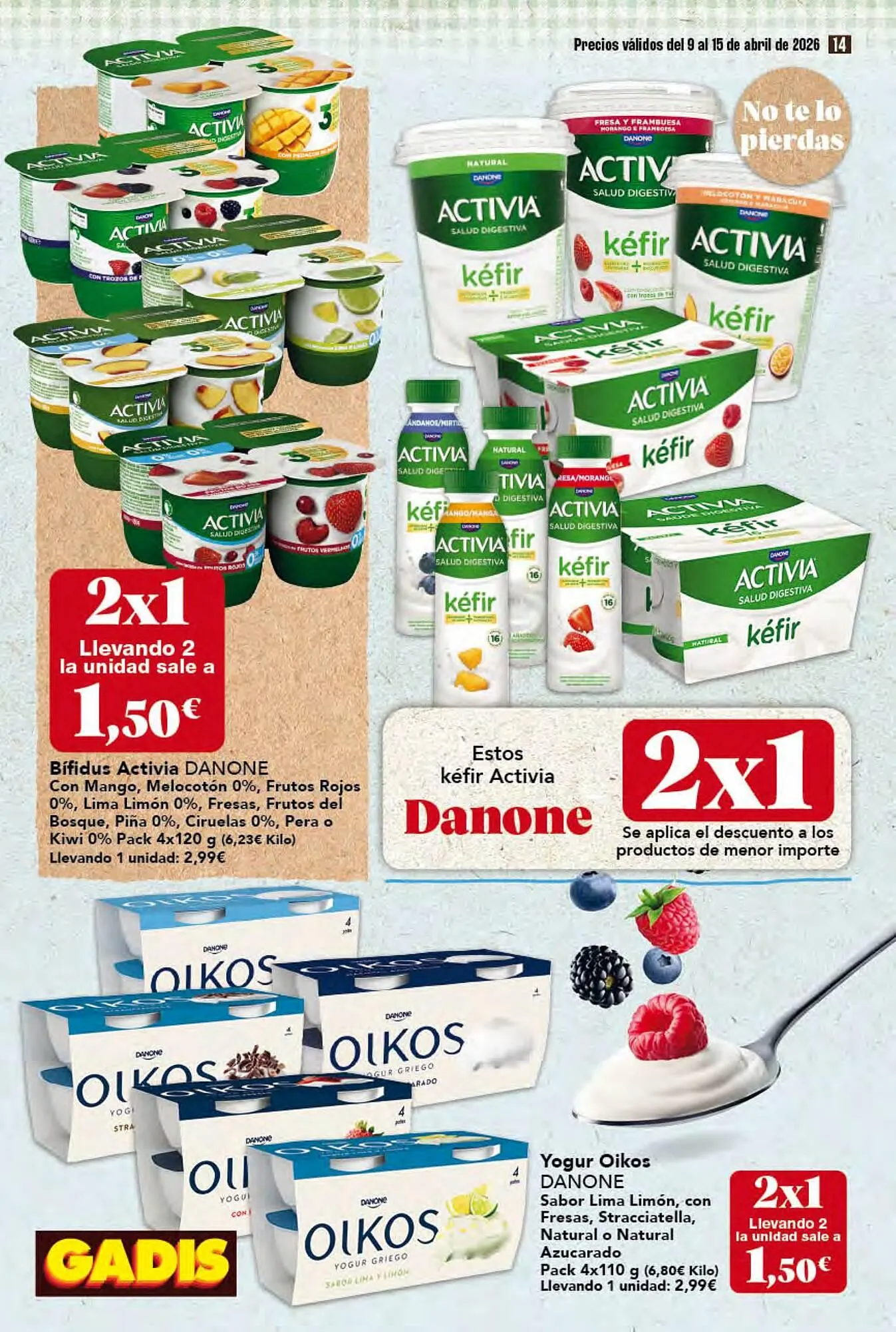 Catálogo de Folleto Gadis 9 de abril al 15 de abril 2026 - Página 14