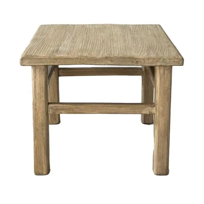 Square side table antique elm 60cm, Palo Santo