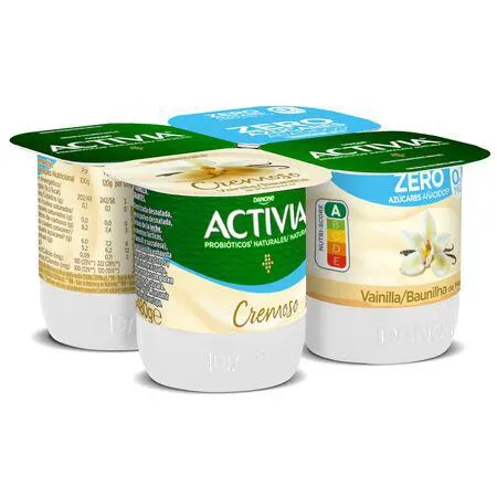 Bífidus Activia 0% pack 4 vainilla