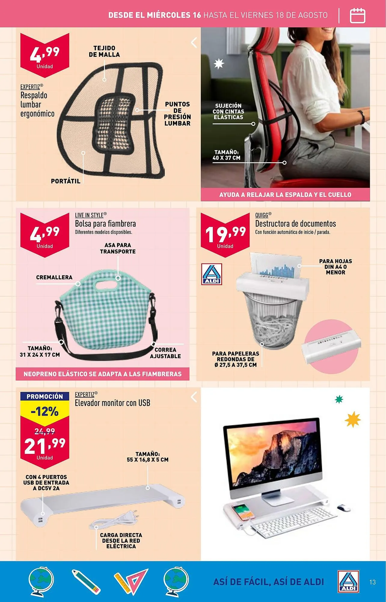 Catálogo de Folleto ALDI 16 de agosto al 22 de agosto 2023 - Página 13