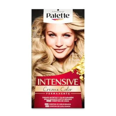 Tinte rubio claro ceniza nº8.1 Palette caja 1 unidad