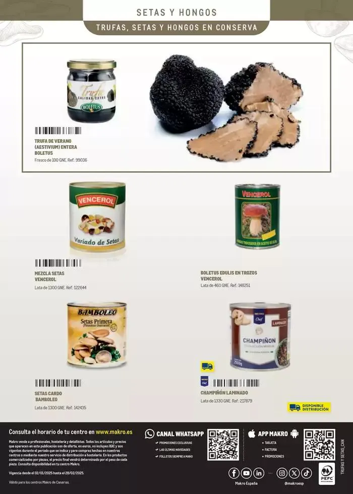 Catálogo de TRUFAS Y SETAS - CANARIAS 2 de enero al 28 de febrero 2025 - Página 16