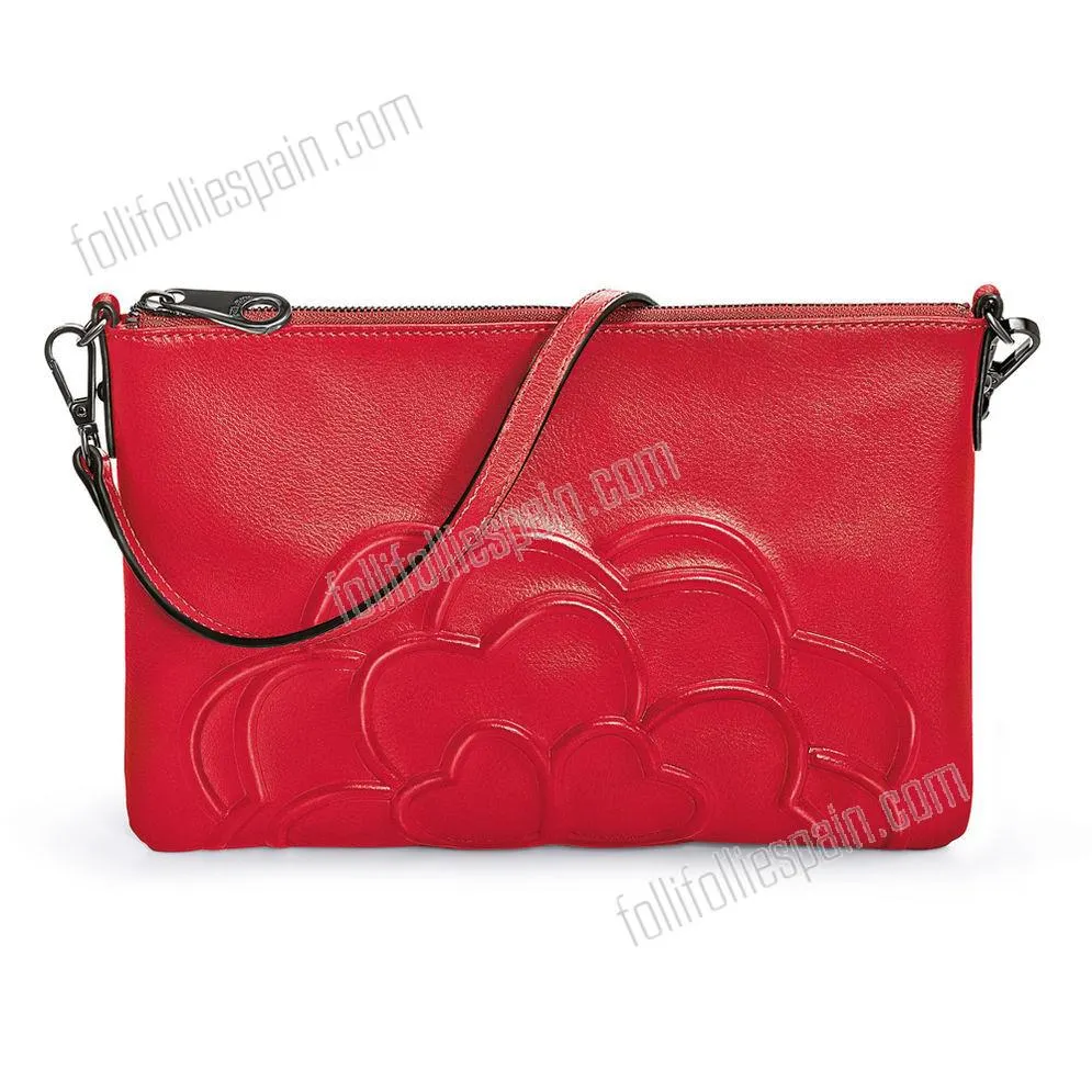Folli Follie Bolso de fiesta de cuero flor de Santorini con descuento