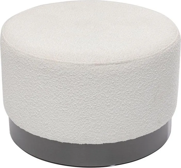 Taburete Cherry Boucle crema Smoke Ø55cm