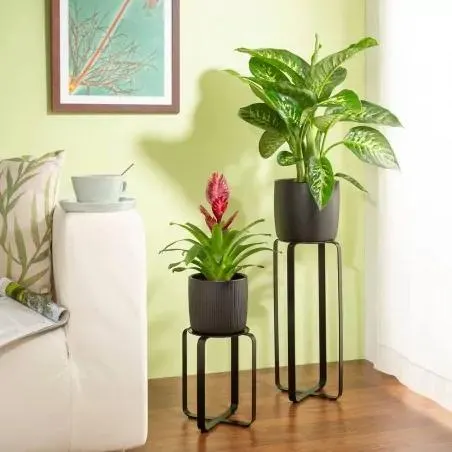 SOPORTE MACETAS NEGRO