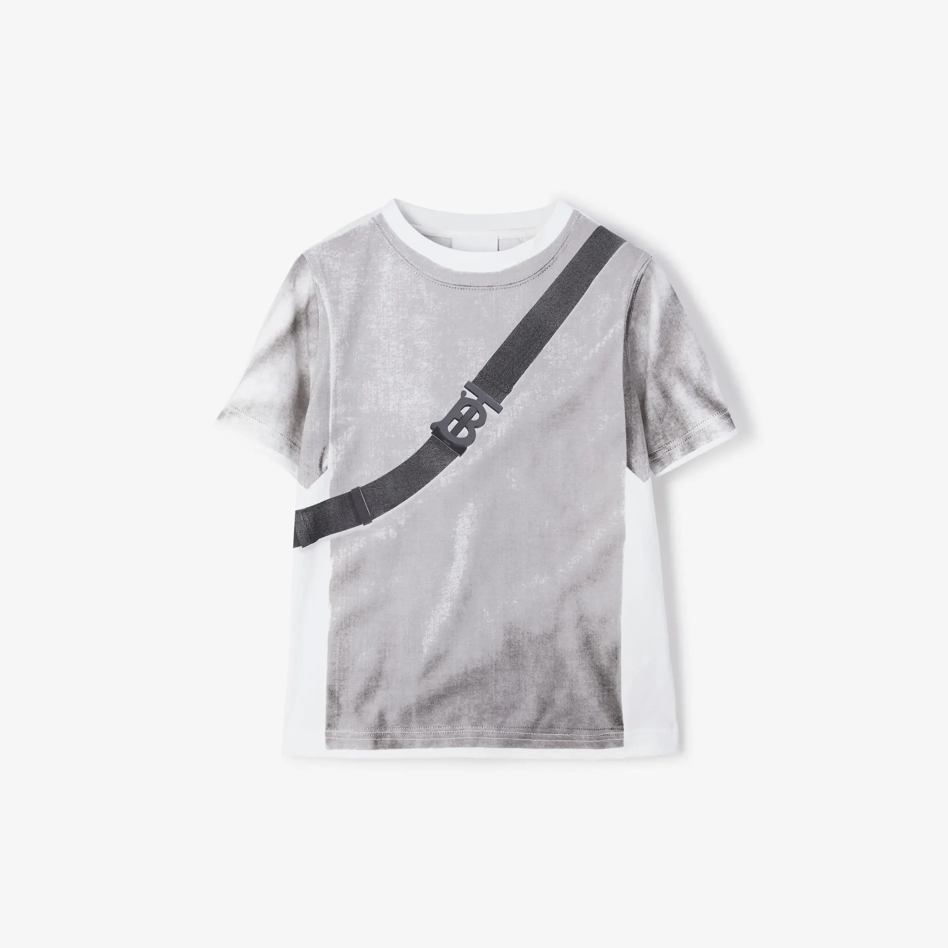 Camiseta en algodón con estampado de bandolera