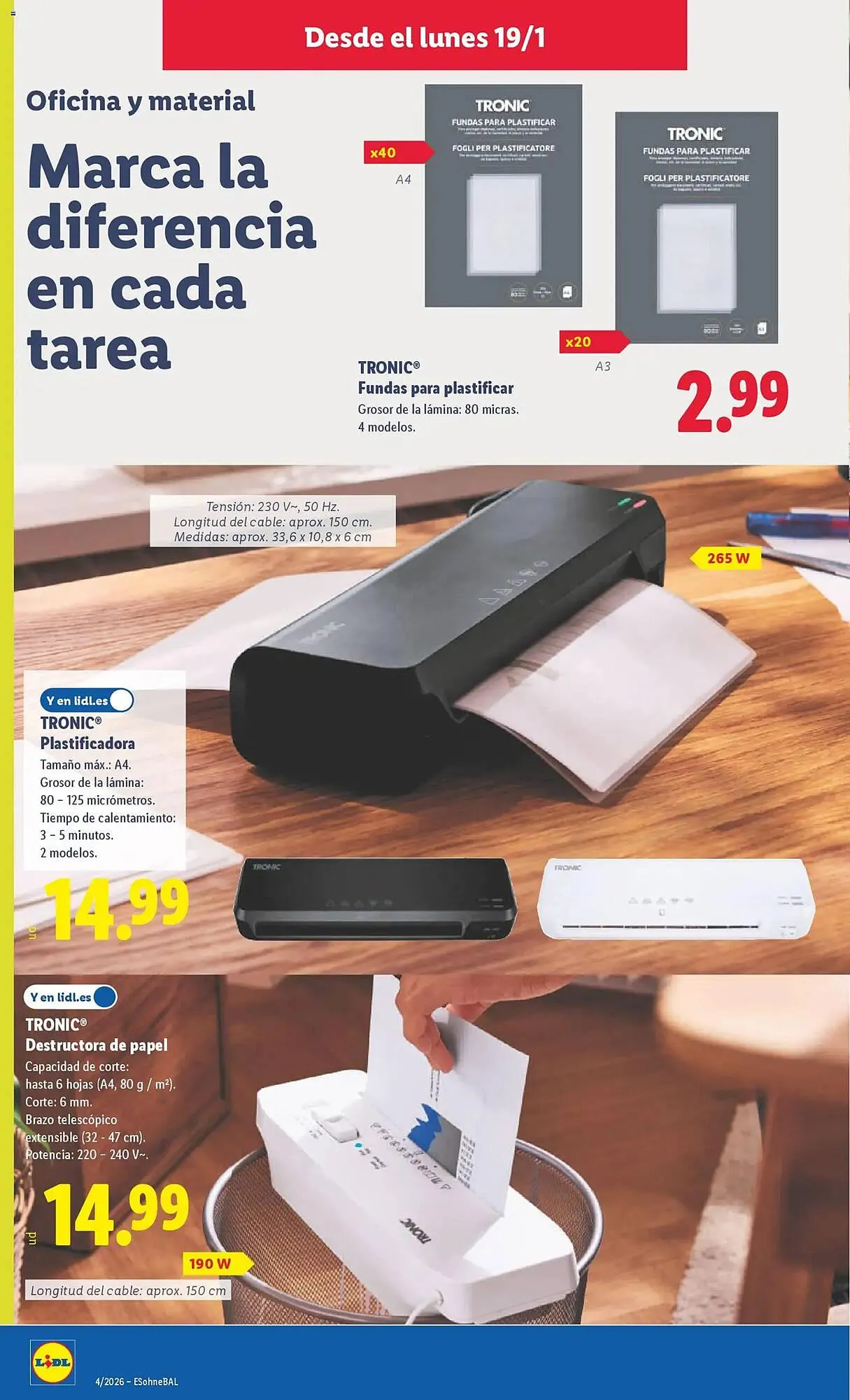 Catálogo de Catálogo Lidl 19 de enero al 25 de enero 2026 - Página 10