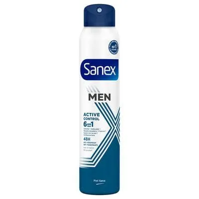 Desodorante En Spray Sanex Men 200 ml Active Control Antitranspirante Sin Alcohol