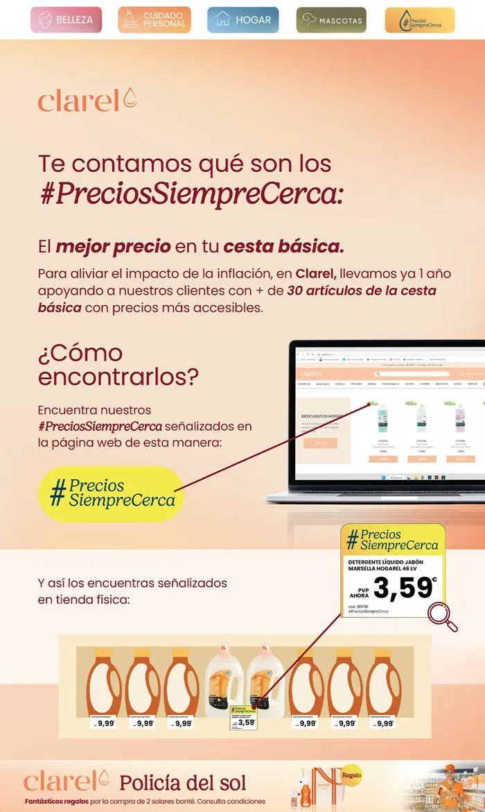 Catálogo de La Policía del sol de Clarel cuida tu piel! 17 de julio al 30 de julio 2024 - Página 10