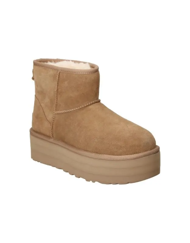Botines UGG Classic Mini Platform marrones