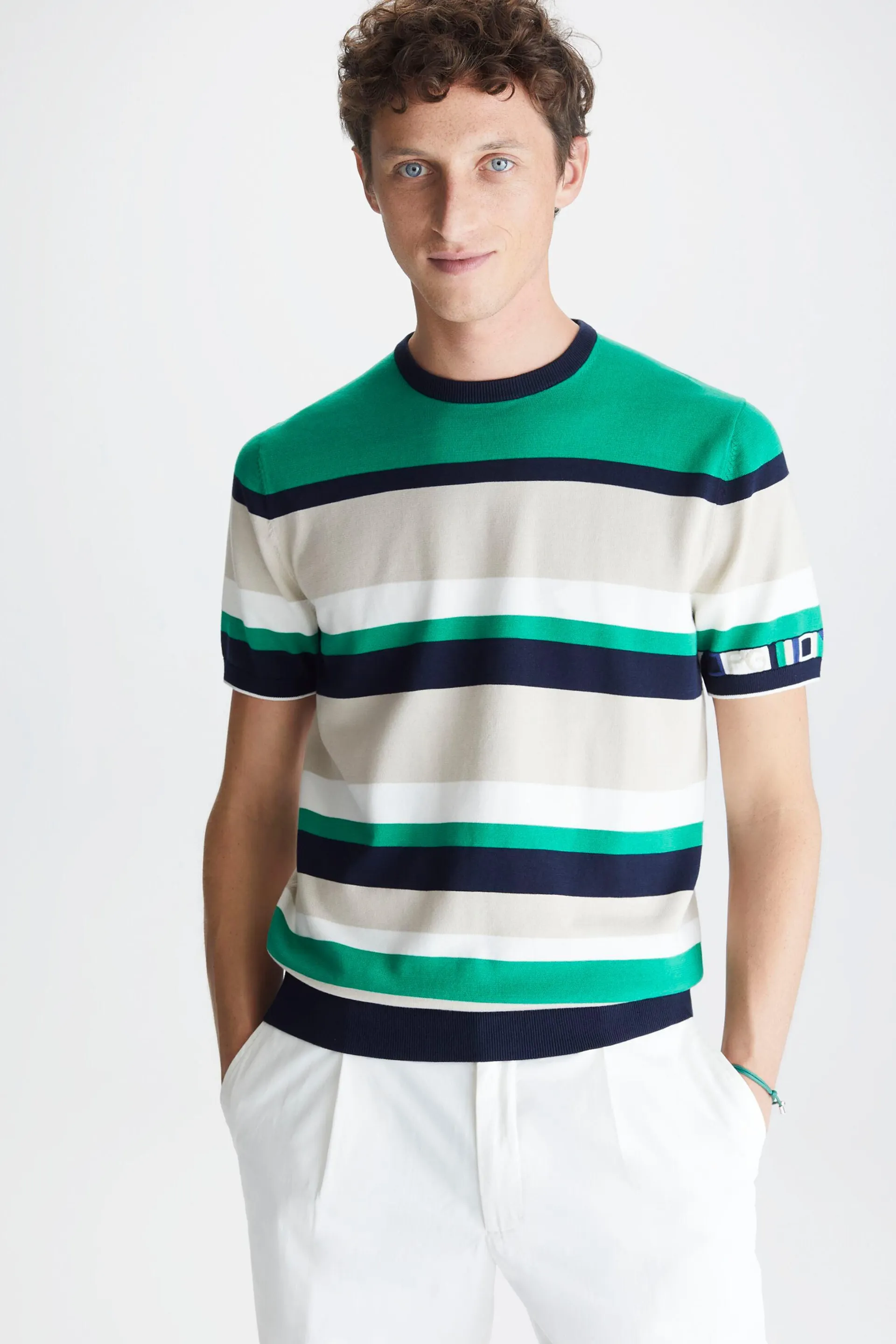 CAMISETA PUNTO ALGODON PIMA RAYAS CINTA PG