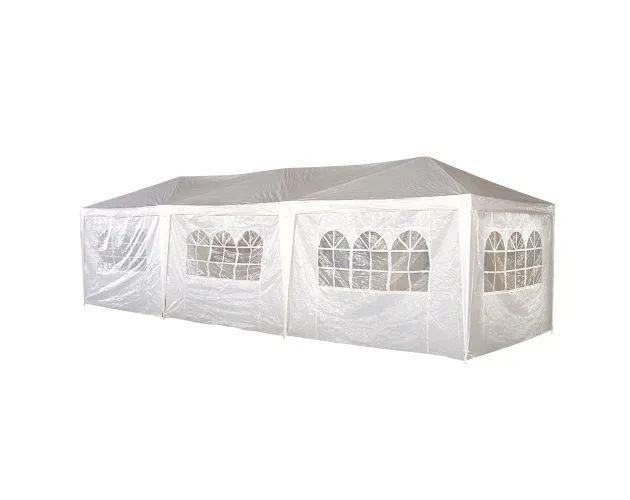 Carpa de acero blanca Skye 2,66x9x3m Blooma