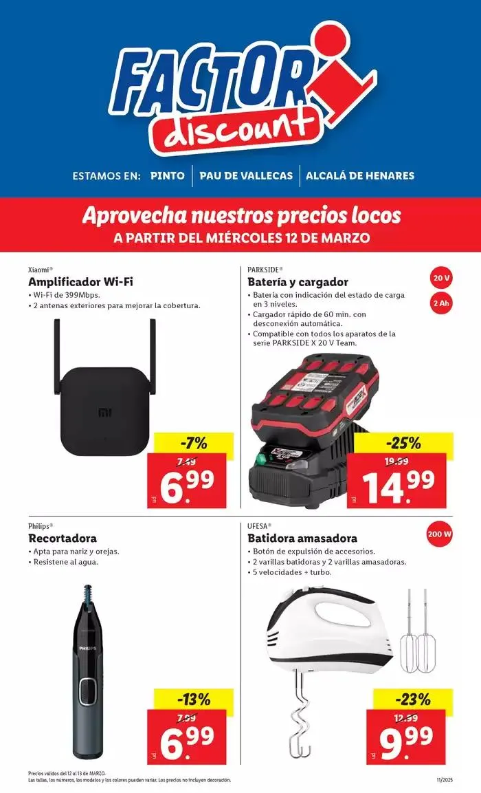 Factori discount - Ofertas válidas del 12/03 al 17/03 - 1