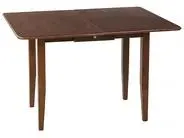 Mesa de comedor extensible MASELA Marrón oscuro 90/120 cm 60 cm Madera