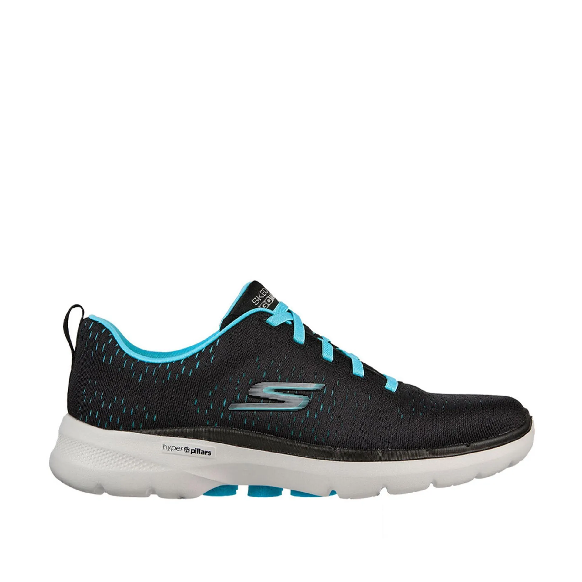Zapatillas Deportivas Caminar Mujer SKECHERS 124524_BKAQ Negras con Cordones