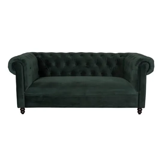 sofá Chester terciopelo verde
