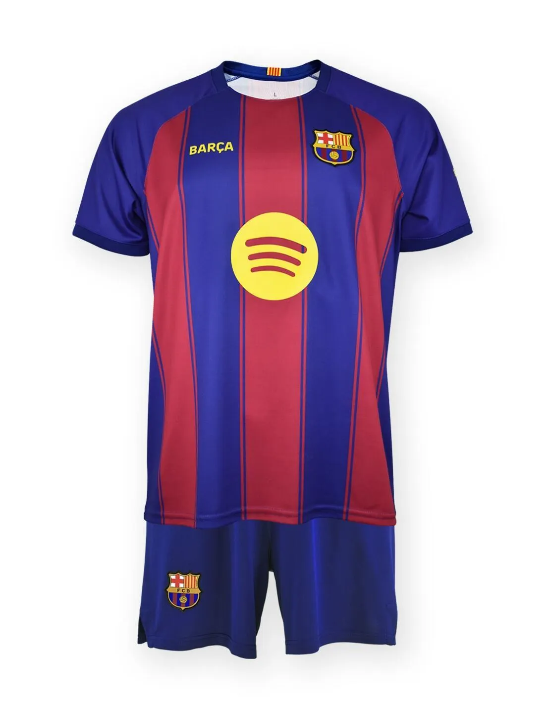 Pack Camiseta y Pantalón FC Barcelona Júnior 1a equipación 25/26 - Réplica Ofic