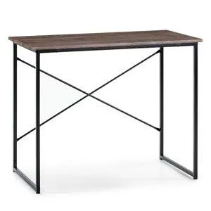 Mesa de Escritorio Cáceres Negro, Estilo Industrial, 90 x 50 x 74 cm