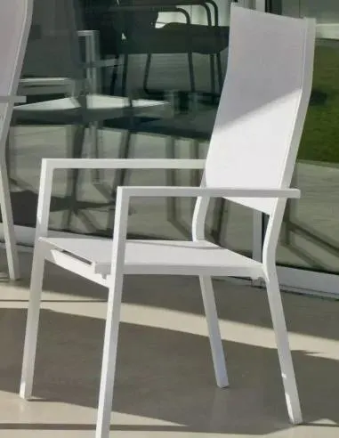 Sillón Aluminio Al Janeiro 3 Blanco Hevea