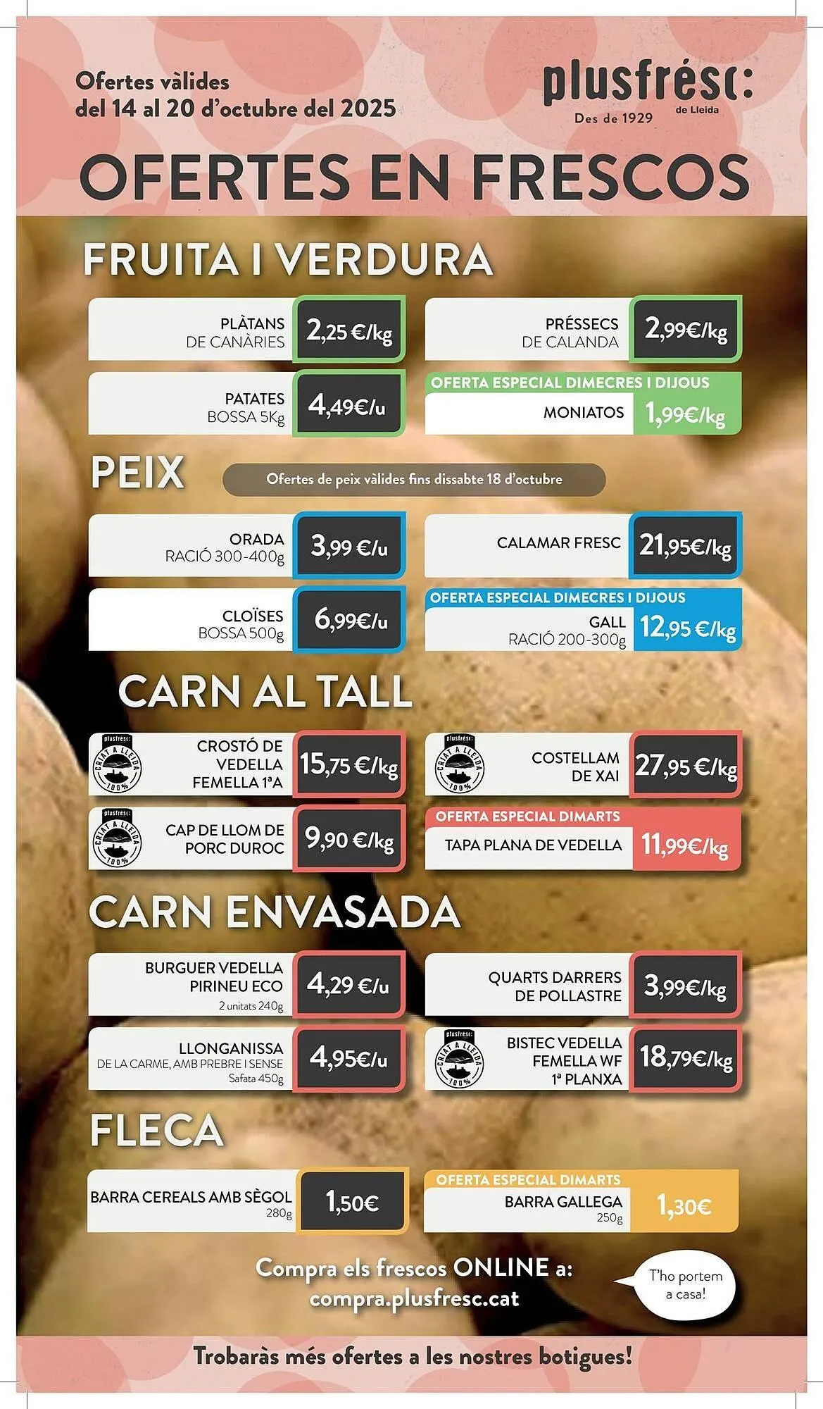 Catálogo de Folleto Plusfresc 14 de octubre al 20 de octubre 2025 - Página 1