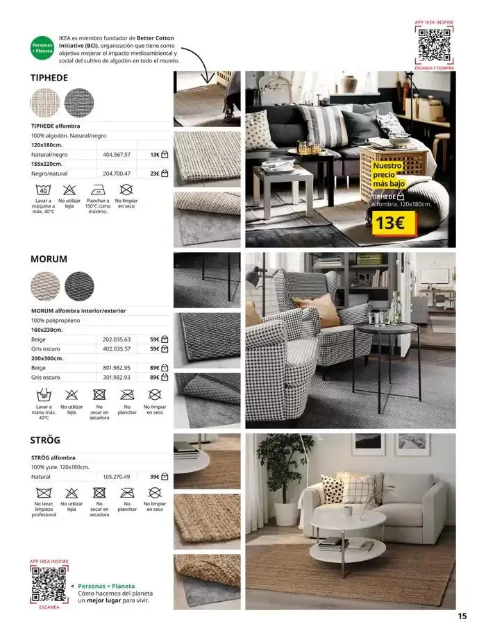 Catálogo de IKEA Catálogo Alfombras 3 de octubre al 31 de enero 2025 - Página 15