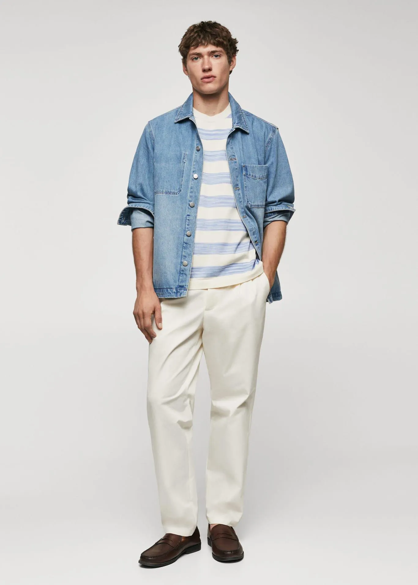 Camiseta punto rayas