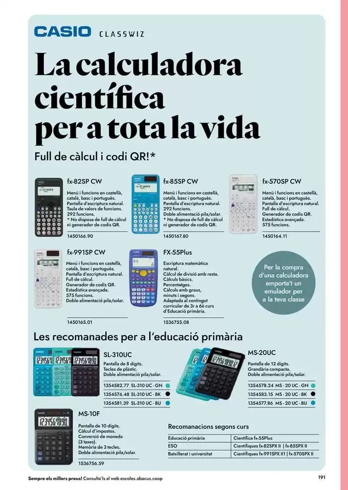 Catálogo de Catàleg Escolar 2025-2026 6 de mayo al 31 de diciembre 2026 - Página 193