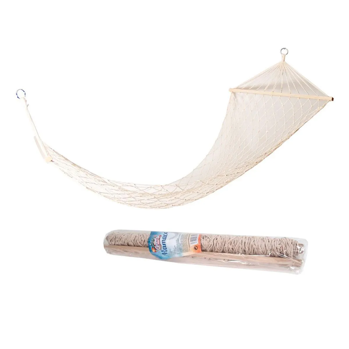 Hamaca colgante blanco 270x80 cm