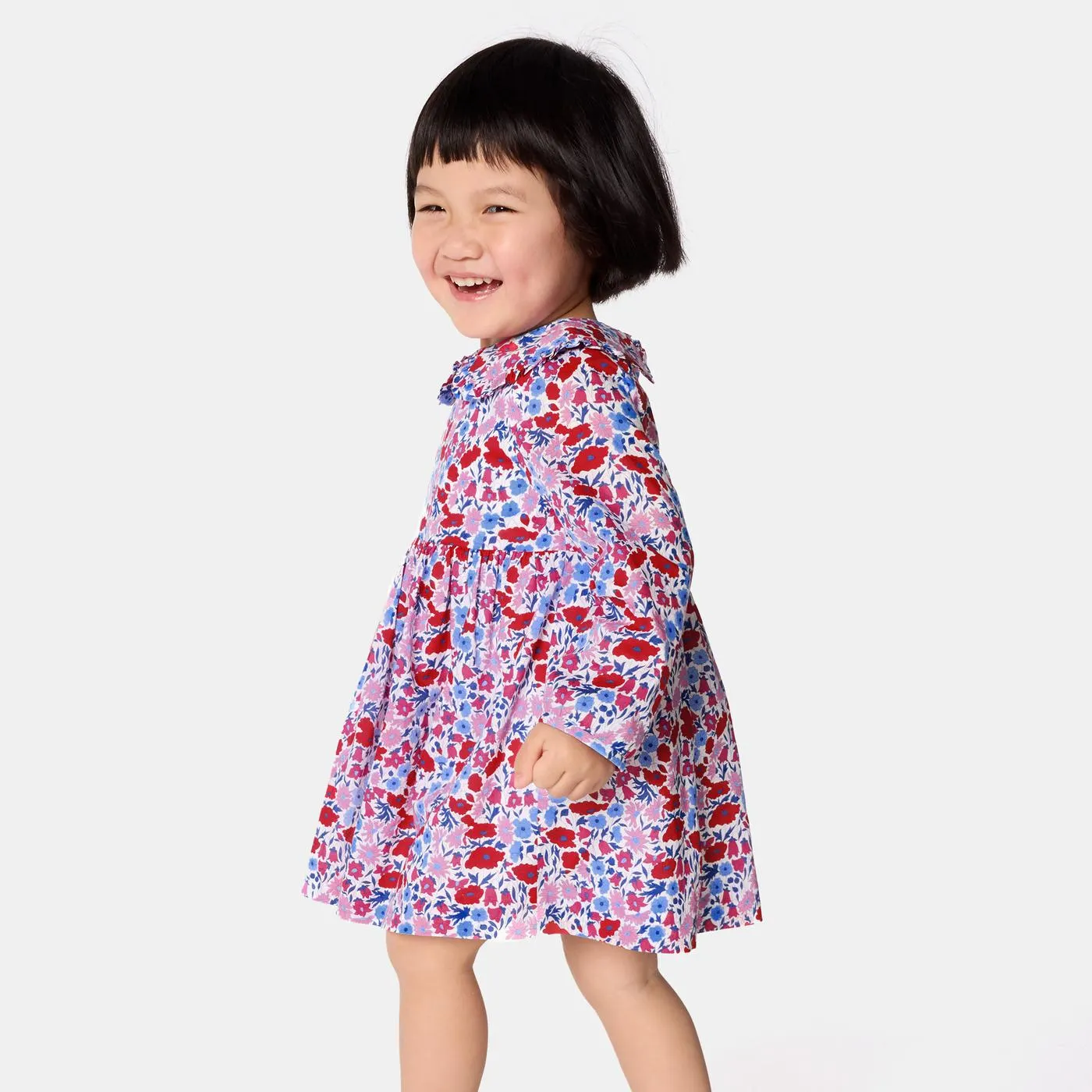Vestido de tela Liberty para bebé niña