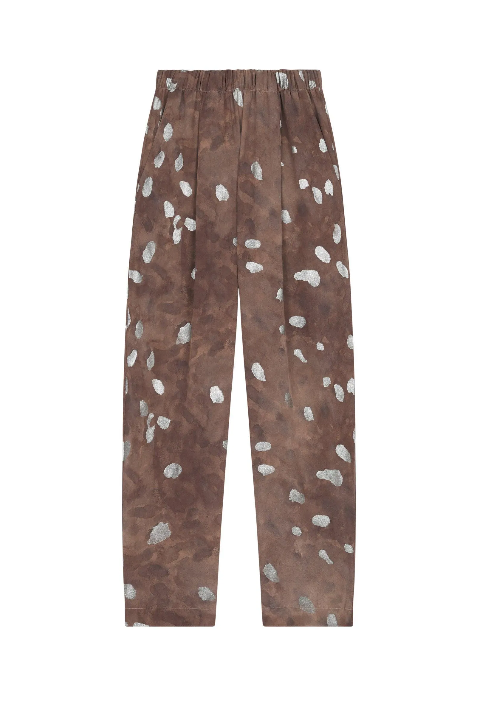 Alina, pantalón en seda shita print