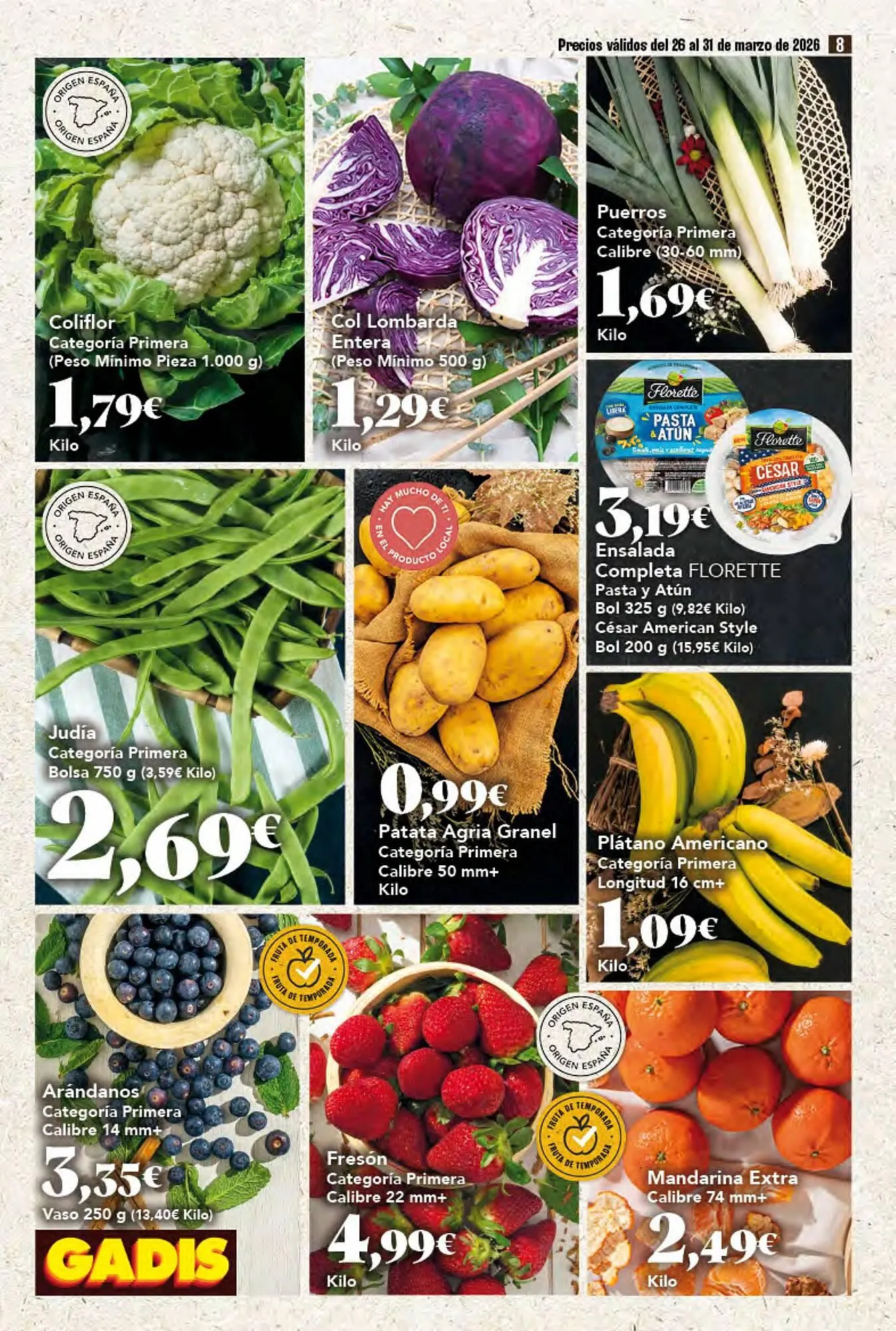 Catálogo de Folleto Gadis 26 de marzo al 31 de marzo 2026 - Página 8