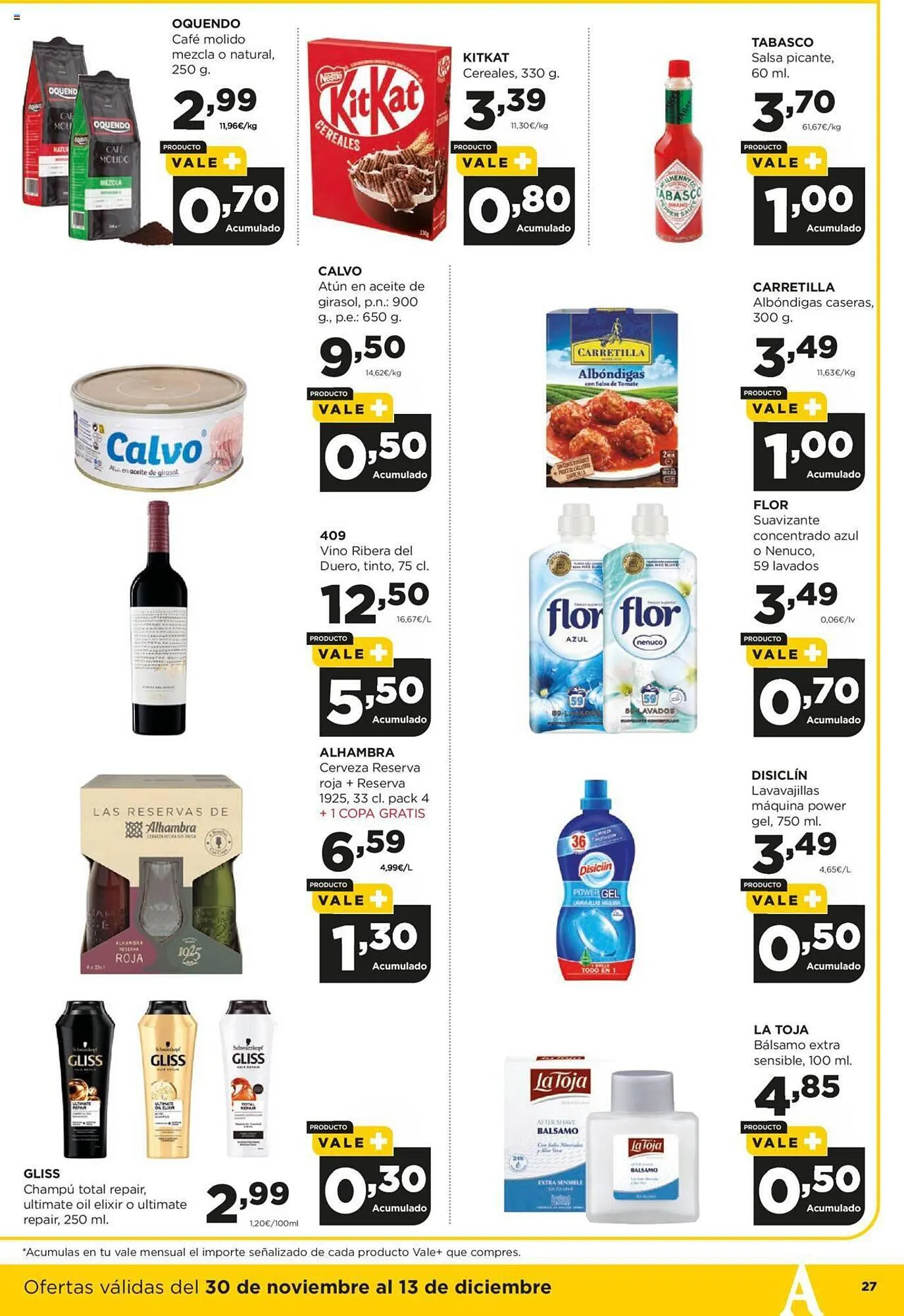 Catálogo de Folleto Alimerka 30 de noviembre al 13 de diciembre 2023 - Página 27