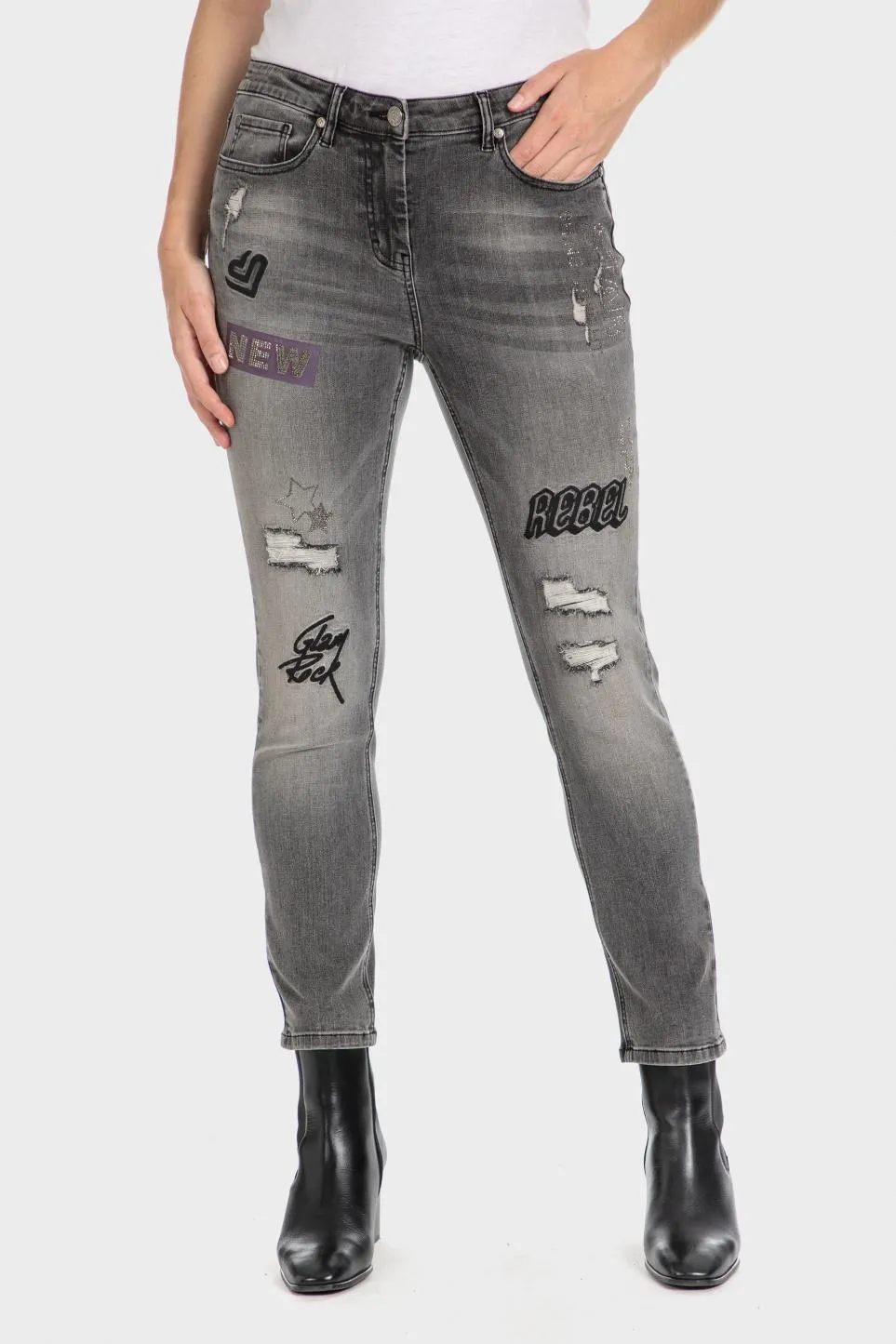 Pantalon denim rock