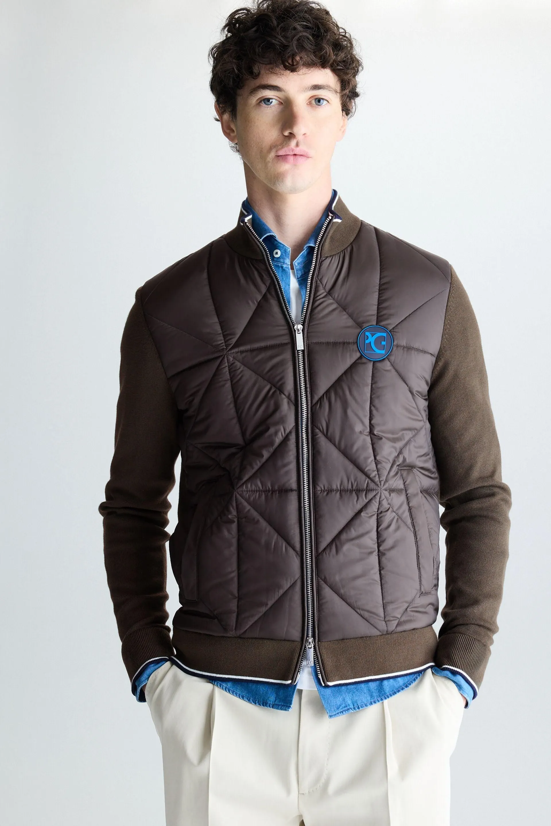 Cárdigan algodón nylon Origami