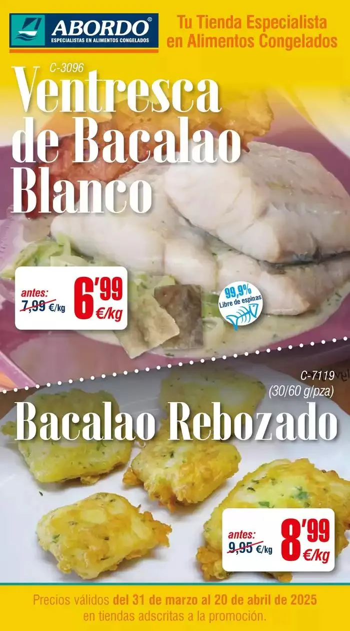 Catálogo de Ventresca de Bacalao Blanco 31 de marzo al 20 de abril 2025 - Página 1