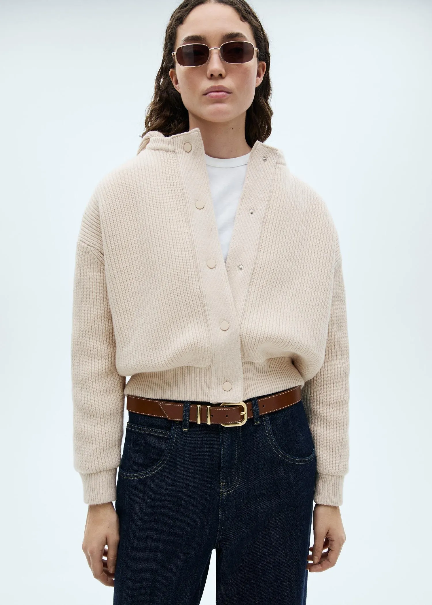 Chaqueta punto capucha